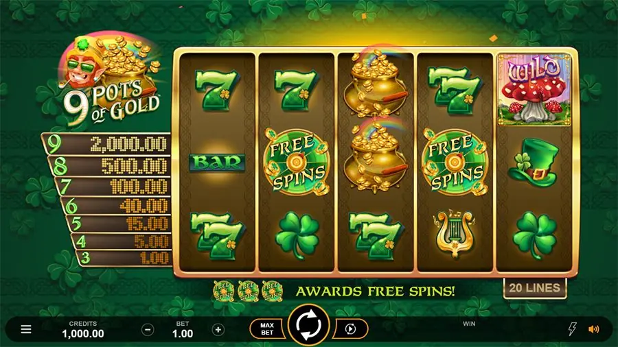 9 Pots of Gold