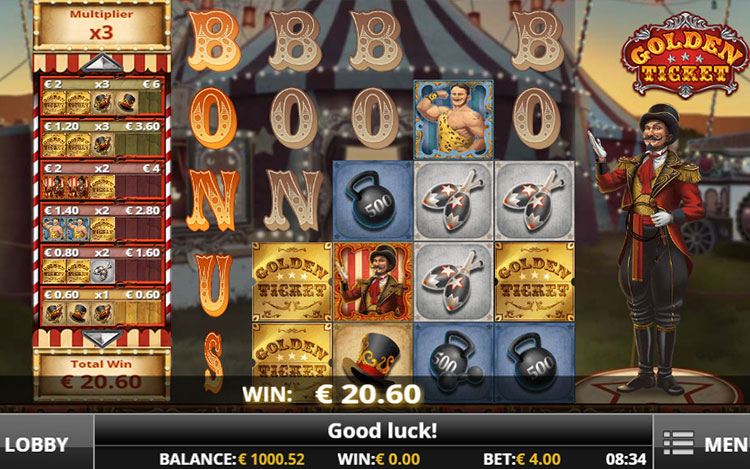 Golden Ticket homepage