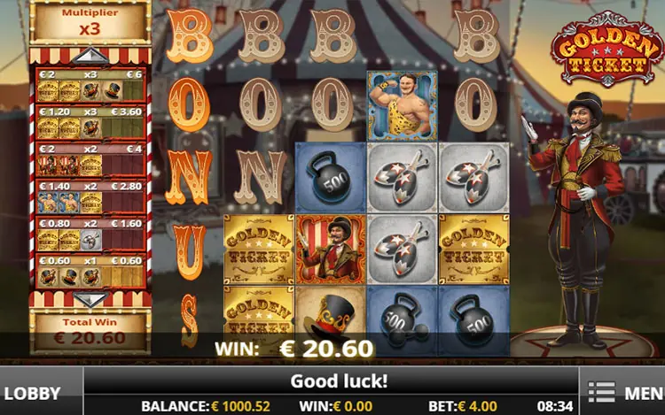 Golden Ticket homepage