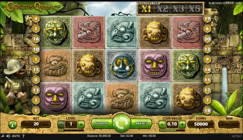 Gonzo's Quest homepage