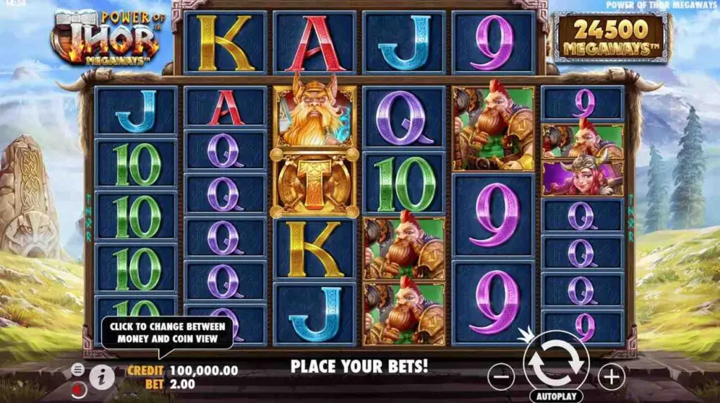 Thors-Lightning-and-power-of-thor-megaways-slot