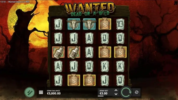 Wanted Dead or a Wild slot