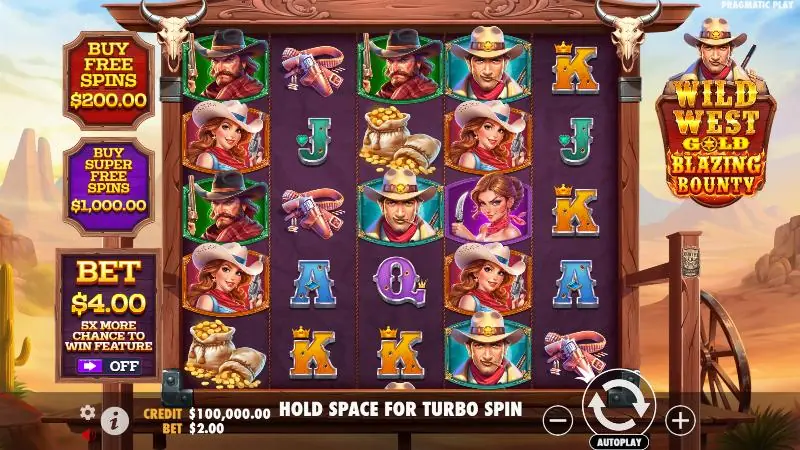 Wild West Gold homepage