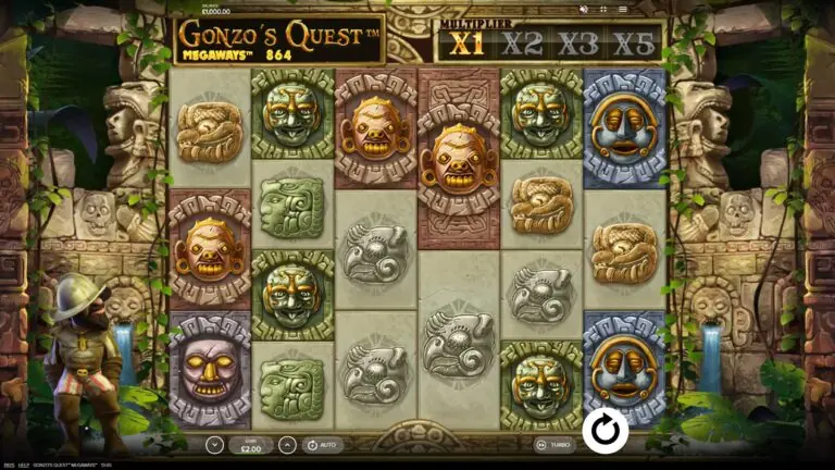 Gonzo’s Quest Megaways game screen