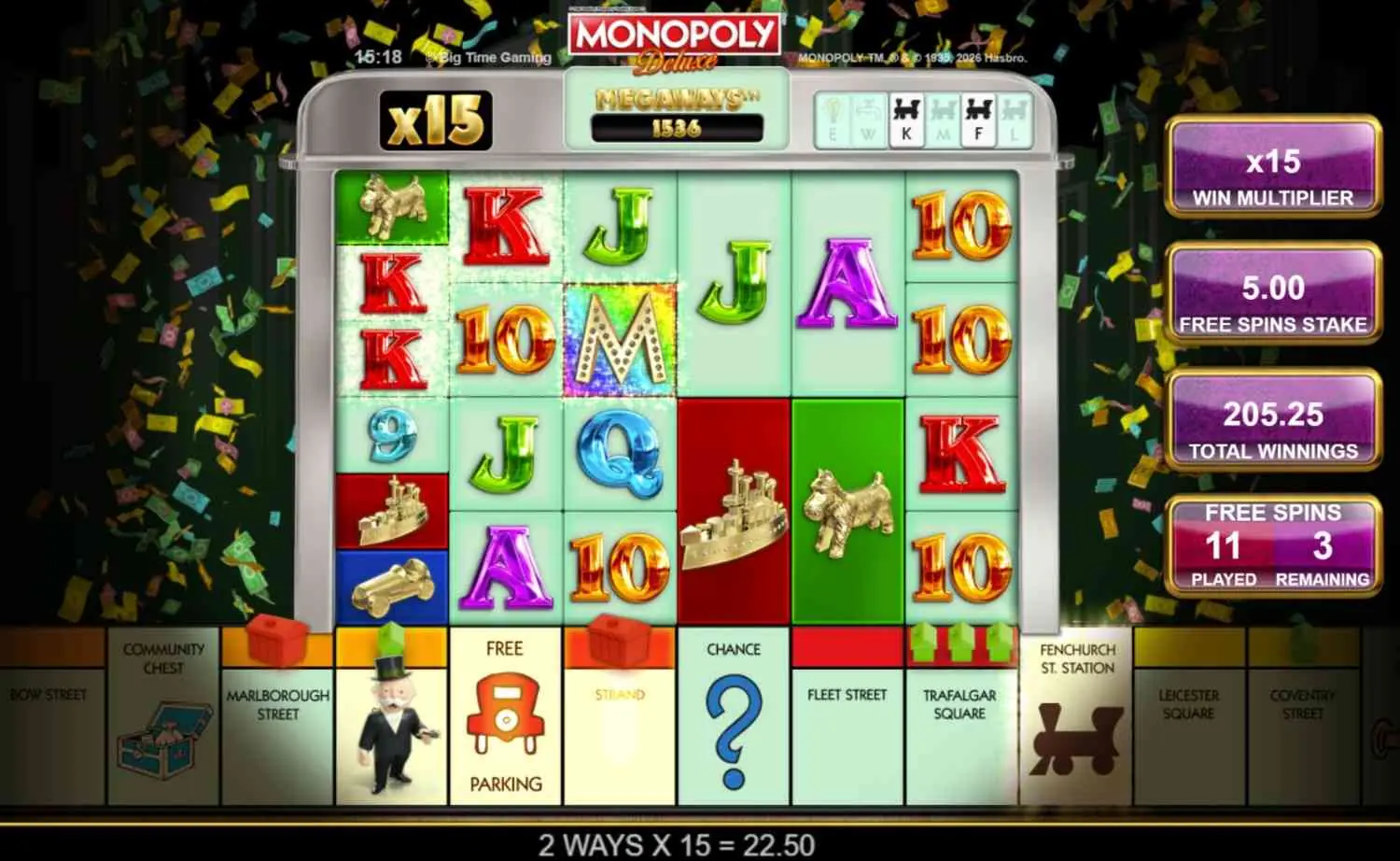 Monopoly Deluxe Slot2